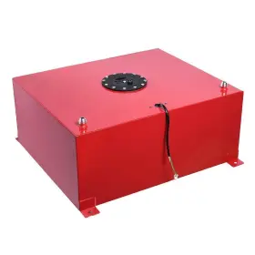 Cg-331209-8832 Leadzm 20 Gallon 80l Universal Aluminum Race Drift Fuel Cell Cap Tank Level Sender Red