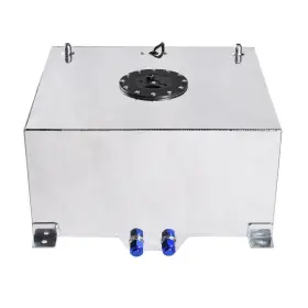 Eb-331209-8834 Leadzm 15 Gallon/60 Litre Lightweight Polished Aluminum Fuel Cell Tank And Level Sender Eb-331209-8834 Leadzm 15 Gallon/60 Litre Lightweight Polished Aluminum Fuel Cell Tank And Level Sender