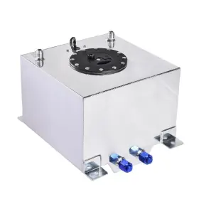 Eb-331209-8842 Leadzm 5 Gallon 20l Oil Box Polished Aluminum Alloy Fuel Cell Tank Level Sender