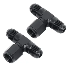 Lk-3tz-an8 Lencool Racing 3-way 8an Male Tee Fitting Adaptor With An8 Female Swivel On Side Aluminum 2pcs Lk-3tz-an8 Lencool Racing 3-way 8an Male Tee Fitting Adaptor With An8 Female Swivel On Side Aluminum 2pcs