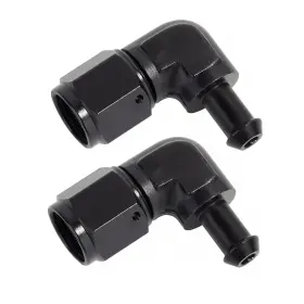 Fan6-5 Lencool Racing Lk-90 Fan6-5/16 6an Female To 5/16 Inch Barb Fitting An6 Swivel Hose Adapter 90 Degree Aluminum 2pcs Fan6-5 Lencool Racing Lk-90 Fan6-5/16 6an Female To 5/16 Inch Barb Fitting An6 Swivel Hose Adapter 90 Degree Aluminum 2pcs