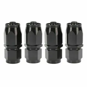 Lk-an10-f0 Lencool Racing 10an Straight End Swivel Fitting Adapter Fits Braided Cpe Fuel Hose Black 4pcs