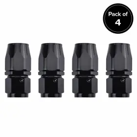 Lk-an4-f0 Lencool Racing 4an Straight Swivel Hose Fitting Connector Adapter For Oil Fuel Line 4pcs