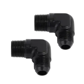Lk-an6-1 Lencool Racing Lk-an6-1/8npt90 6an Male Flare To 1/8 Inch Npt 90degree Fitting Adapter Connector Aluminum 2pcs
