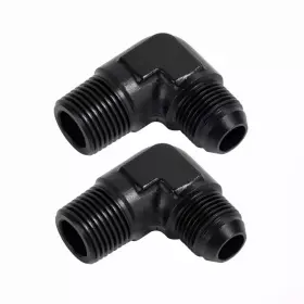 Lk-an8-1 Lencool Racing Lk-an8-1/4npt90 8an Male To 1/4 Npt Pipe 90 Degree Fitting Adapter Union Aluminum 2pcs