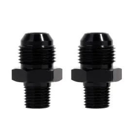 Lk-an8-1 Lencool Racing Lk-an8-1/8npt 8an Male Flare To 1/8 Inch Npt Pipe Fitting Adapter Aluminum Straight Black 2pcs