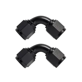 Lk-fan12w-an1290 Lencool Racing 12an Female To 90 Degree Swivel Coupler Union Fitting Adapter 2pcs