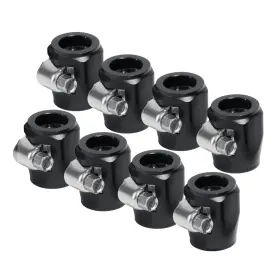 Lencool Racing Lk-hfc-an8 8an Connector Flexible Rubber Hose Clamp Fits For 1/2inch Fuel Gas Oil 8pcs