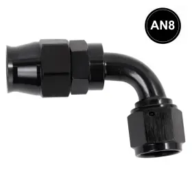 Lk-ptfe-8an90 Lencool Racing 8an Ptfe Hose End Fitting Adapter 90 For Line Swivel Aluminum 1pc