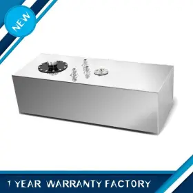 Gt-331209-12222 Likedeal 15 Gallon/60l Universal Top Feeding Aluminum Alloy Fuel Tank And Silver Oil Sensor