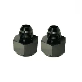 Littlestar2018 F56213 X2 2pcs -8 An Female To -6 Male Flare Fitting Reducer Adapter 8an 6an Black