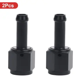 Fan6-3 Lokocar Lk-0 Fan6-3/8 6an Female To 3/8 Inch Barb Hose Fitting Straight Swivel Aluminum Black 2pcs Fan6-3 Lokocar Lk-0 Fan6-3/8 6an Female To 3/8 Inch Barb Hose Fitting Straight Swivel Aluminum Black 2pcs