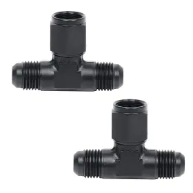 Lk-3tz-an6 Lokocar 3-way 6an Male Tee Fitting Adaptor With An6 Female Swivel On Side 2pcs