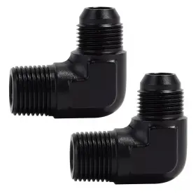 Lk-an4-1 Lokocar Lk-an4-1/4npt90 4an Male To 1/4 Inch Npt Pipe 90 Degree Fitting Adapter Aluminum 2pcs