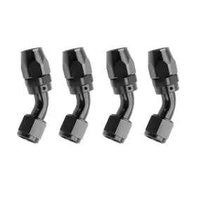 Lk-an6-f45 Lokocar 6an Swivel Hose End Fitting Adapter 45 Degree Fits Oil Fuel Gas Black 4pcs Lk-an6-f45 Lokocar 6an Swivel Hose End Fitting Adapter 45 Degree Fits Oil Fuel Gas Black 4pcs