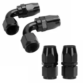 0-degreepush Lokocar Lk-an6-f90 Lk-an6-f0 Universal 90 Degree And Lock Fuel Hose End Fitting/adaptor An6 -6an