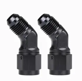 Lk-fan6-45 Lokocar 6an Female To Male Swivel Coupler Union 45 Fittings Adapter Aluminum 2pcs Lk-fan6-45 Lokocar 6an Female To Male Swivel Coupler Union 45 Fittings Adapter Aluminum 2pcs