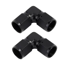 Lk-fan8z-an890 Lokocar 6an Female Swivel Coupler Fitting 90 Degree Adapter Union Aluminum 2pcs