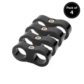 Lk-hsc-an12 Lokocar An12 An Braided Hose Separator Clamp Fitting Adapter Bracket Black 4pcs