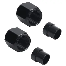 Lk-htn-6an3 Lokocar Lk-htn-6an3/8 6an Female Hardline Tube Nut And Sleeve Fitting For 3/8 Alloy Tubing 2pcs