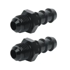 Lk-nbr-6an3 Lokocar Lk-nbr-6an3/8 6an Male Flare To 3/8 Hose Barb Straight Fitting Adapter Aluminum 2pcs