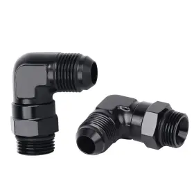 Lk-orb-6an90 Lokocar 6an Male To Orb Swivel Adapter Fittings 90 Degree Aluminum Black 2pcs Lk-orb-6an90 Lokocar 6an Male To Orb Swivel Adapter Fittings 90 Degree Aluminum Black 2pcs