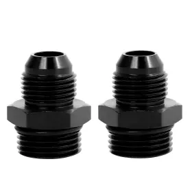 Lk-orb-an10-2 Lokocar 10an Flare To Orb Male O-ring Fittings An10 Adapter Aluminum Black 2pcs
