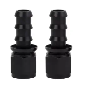 Lk-plhf-an8-1 Lokocar Lk-plhf-an8-1/2 Idftft 1/2ftftrubber Hose 8an Push Lock Fitting End 45 90 Degree Black