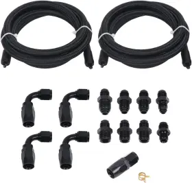 Lk-pspk-001b Lokocar An6 Power Steering Pump Hose Fitting Kit For Ls Swap Ls1 Ls3 Compatible