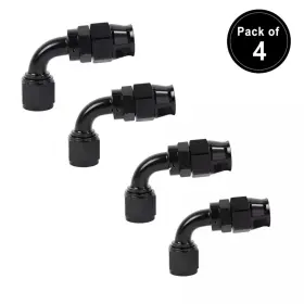 Lk-ptfe-4an90 Lokocar 4an 90 Degree Ptfe Hose End Fittings Adapter Fits Only 4pcs