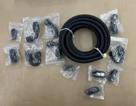 Lk-ptfe-6an20b Lokocar 6an Nylon Braided E85 Ptfe Fuel Line 20ft 12 Fittings Separator Clamp Hose Kit