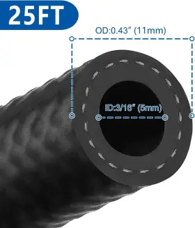 Lk-rfh-3 Lokocar Lk-rfh-3/16 3/16ftft 5mm Rubber Fuel Hose Line Push Lock Sae 30r7 Nbr 300psi Black Lk-rfh-3 Lokocar Lk-rfh-3/16 3/16ftft 5mm Rubber Fuel Hose Line Push Lock Sae 30r7 Nbr 300psi Black