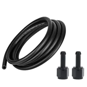 Lokocar Lk-rfh-5/165ft-0 Fan6 Rubber Fuel Hose Line Kit 5/16ftft 8mm Id 5ft And Barb Straight Fittings