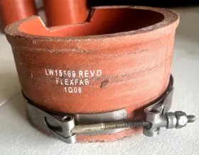 Lw-15569 Lycoming Fuel Injector Inlet Hose With Clamp Flexfab