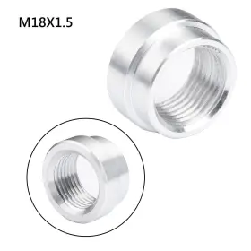 C196-a021-sil Madhornets M18x1.5 Female Aluminum Weld On Fitting Bung U9