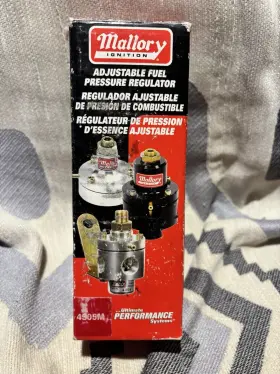 4305m Mallory 4350m Adjustable Fuel Pressure Regulator For Efi Or Carb 30-100 Psi Usa