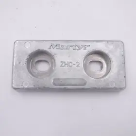 Zhc-2 Martyr Hull Zinc Anode 5-3/4 Inch L X 2-1/2 W 3/4 T 1/2 7/8 Hole Size