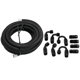 4klev1 Maxpeedingrods An6 6an An-6 Nylon Braided Gas Oil Fuel Line Hose End Adaptor Kit 20feet New 4klev1 Maxpeedingrods An6 6an An-6 Nylon Braided Gas Oil Fuel Line Hose End Adaptor Kit 20feet New