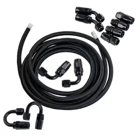 C3qxrt Maxpeedingrods 6an/10an/12an/ 16an 5ft 10ft 12ft 16ft Nylon Braided Ptfe Fuel Oil Line Hose