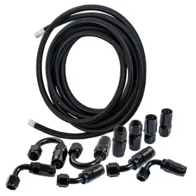 Drbl5i Maxpeedingrods Premium -6an Oil Fuel Line Kit 16ft Braided Hose With Reusable Swivel Fittings Drbl5i Maxpeedingrods Premium -6an Oil Fuel Line Kit 16ft Braided Hose With Reusable Swivel Fittings