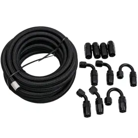 Wmuxy8 Maxpeedingrods 6an 20ft Stainless Steel Fuel Hose Line Fitting Kit And 10 Pcs Swivel End
