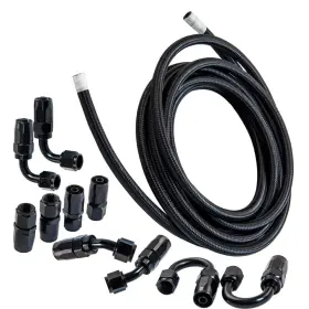 Zds4ix Maxpeedingrods An6 -6an Fitting Nylon Braided Oil Hose Line 16ft Adapter