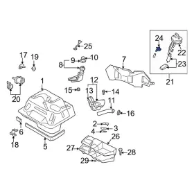 Bp4w13280b Mazda Oe Fuel Injection Pressure Regulator Bp4w13280b Mazda Oe Fuel Injection Pressure Regulator
