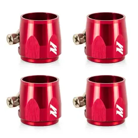 Mmhxf-12-4-rd Mishimoto Mmhxf 12 4 Rd 12an Hex Hose Finisher Clamp Set Red