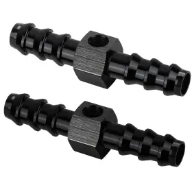 Mb-2019-a Mobiegar 2packs 1/8 Npt To 3/8 Barb Fuel Pressure Gauge T Fitting Adapter Compatible W