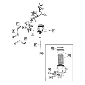 68533228aa Mopar Fuel Hose Gas For Ram 2500 3500 2021-2022