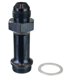65147 Moroso Carburetor Fuel Inlet Fitting 7/8 Inch -20 To -8 An 3 Black