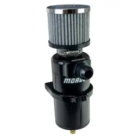 85412 Moroso Breather Tank With 12an Male Inlet Aluminum Black Anodized