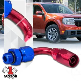 Mt1-na60980709tf Motor-1 Universal 6an 90 Degree Anodized Aluminum 0.5 Inch Id Hose End Oil/fuel/water/gas