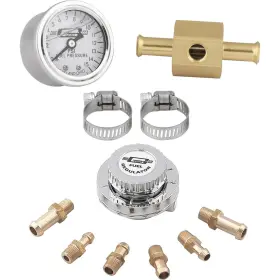 9109617 Mr Gasket 9710 Adjustable Fuel Pressure Regulator With 1564 Gauge